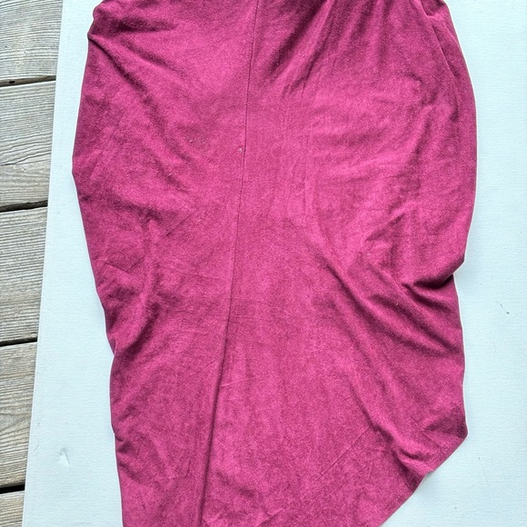 Izzy & Me Casual Tulip Sil- houette Skirt High-Low Drape Wrap style - Picture 4 of 6